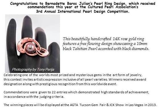 CONGRATULATIONS TO OUR GOLDSMITH BERNADETTE!