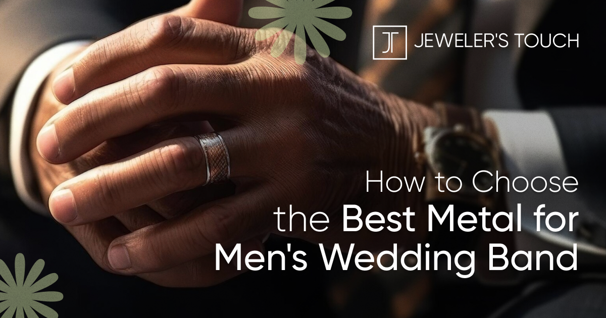 Mens wedding band metal sales