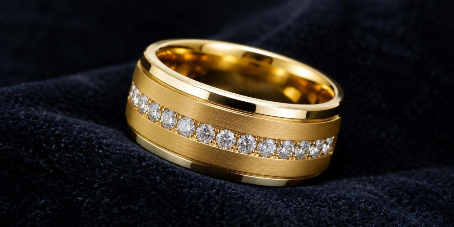 Men's Gold Diamond Rings: Metal Karats, Setting Types, and Everyday Wear