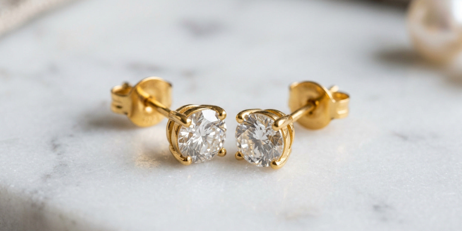 Handcrafted Elegance: Why 24k Gold Diamond Studs Are Worth It