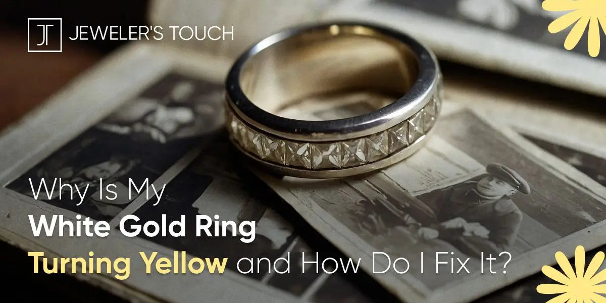 White gold ring turning yellow