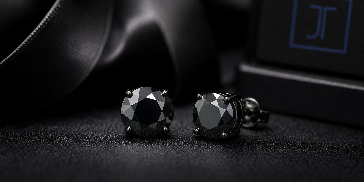 A Guide to Styling Mysterious Black Diamond Studs