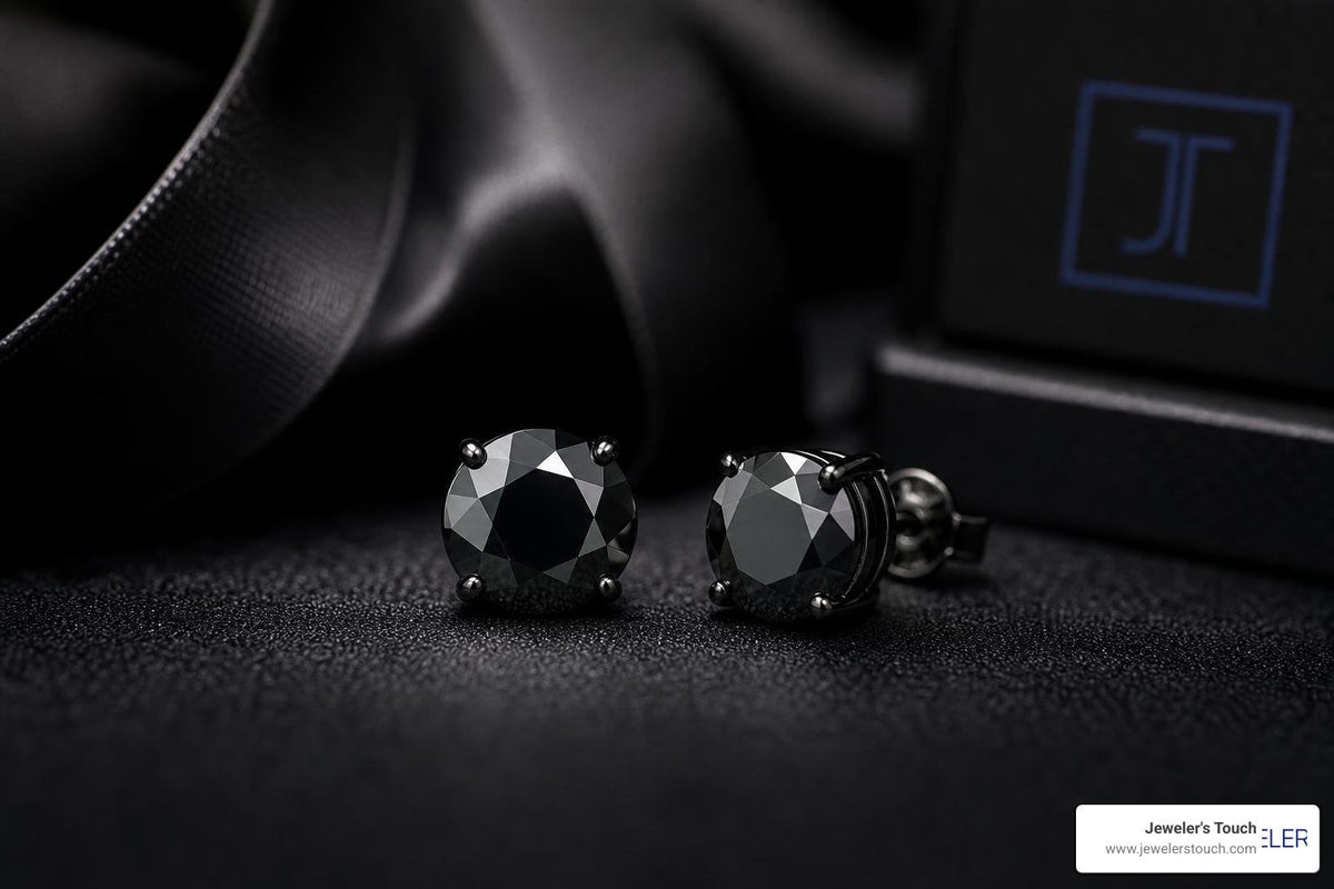 A Guide to Styling Mysterious Black Diamond Studs