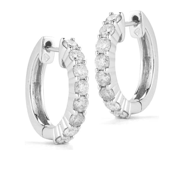 Diamond Hoop Earrings