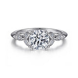 14K White Gold Celia Round Diamond Engagement Ring