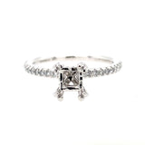 14K White Gold Classic Diamond Engagement Ring