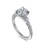 14K White Gold Emberlie Round Diamond Engagement Ring