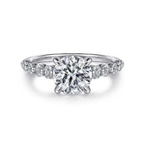 14K White Gold Emberlie Round Diamond Engagement Ring