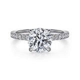 14K White Gold Alisa Round Diamond Engagement Ring