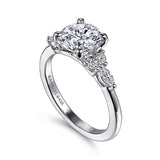 14K White Gold Avah Classic Round Diamond Engagement Ring