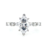 14K White Gold Juliet Classic Marquise Diamond Engagement Ring