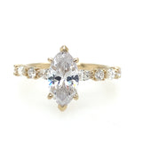 14K Yellow Gold Juliet Marquise Diamond Engagement Ring