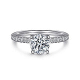14K White Gold Stasia Round Diamond Engagement Ring