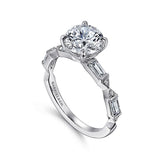 14K White Gold Dariella Classic Round Diamond Engagement Ring