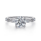 14K White Gold Dariella Classic Round Diamond Engagement Ring