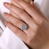 14K White Gold Lyla Halo Round Diamond Engagement Ring