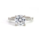 14K White Gold Tessa Classic Round Diamond Engagement Ring