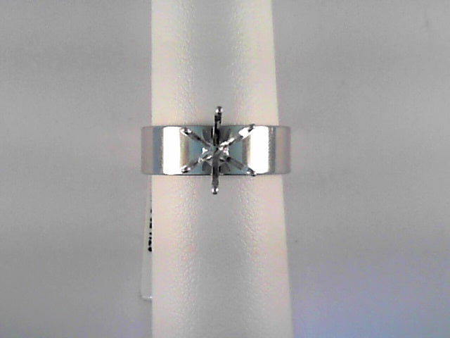 14K White Gold Solitaire Ring
