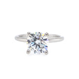 14K White Gold ‘Evalia’ Solitaire Engagement Ring