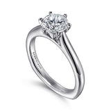 14K White Gold Allie Round Diamond Engagement Ring