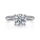 14K White Gold Ali Round Diamond Engagement Ring