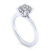 14K White Gold Ali Round Diamond Engagement Ring