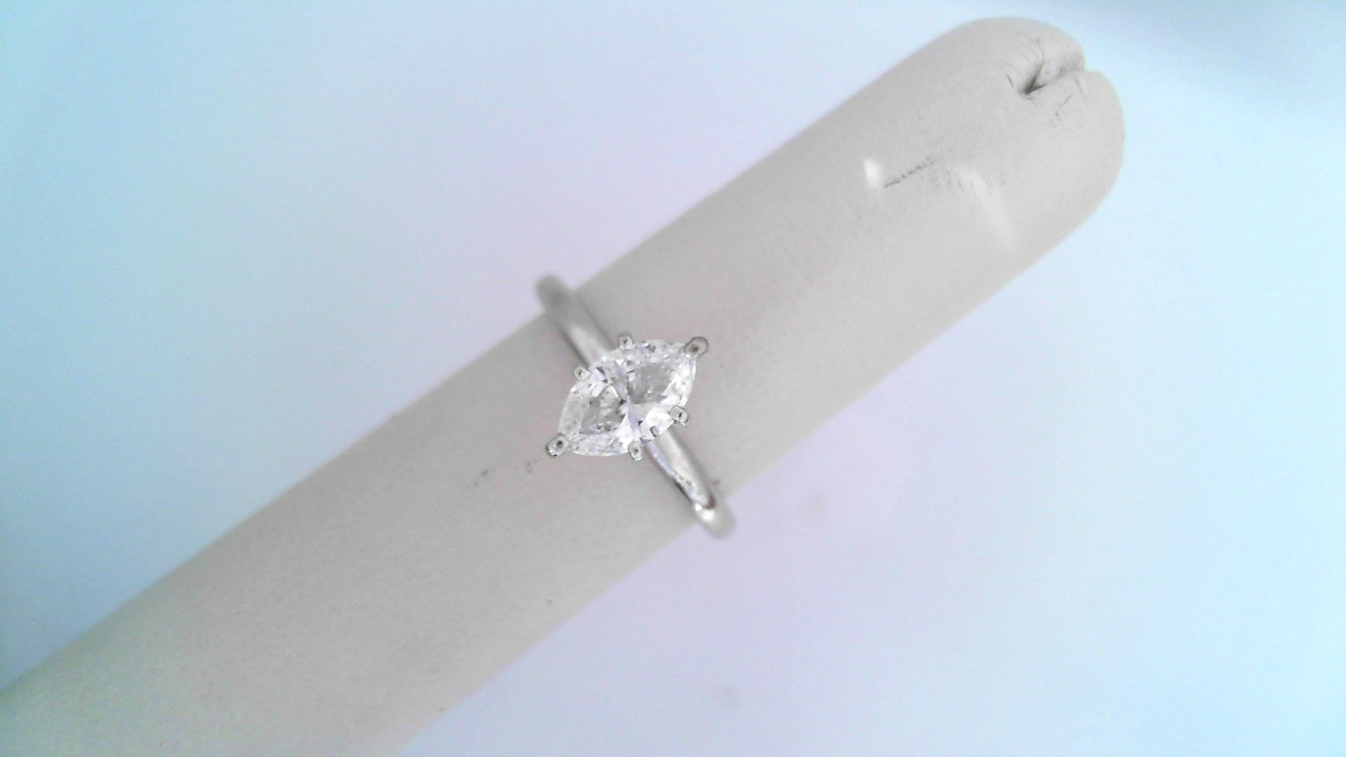 14K White Gold Ali Round Diamond Engagement Ring