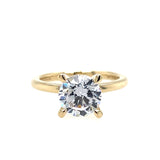 14K Yellow Gold Ali Round Diamond Engagement Ring