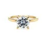 14K Yellow Gold Ali Round Diamond Engagement Ring