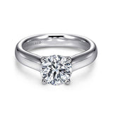 14K White Gold Helen Round Diamond Engagement Ring