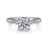 14K White Gold Lauren Round Diamond Engagement Ring