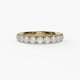 14K Yellow Gold Classic Natural Diamonds Band
