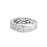 14K White Gold Classic Natural Diamonds Band