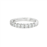 14K White Gold Classic Natural Diamonds Band