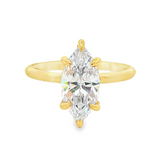 14K Yellow Gold 'Lark' Solitaire Ring