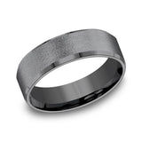 Tantalum 7mm Brushed Finish Straight Wedding Band