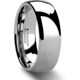 Tungsten Carbide ‘Dominus’ 8mm Domed Wedding Band