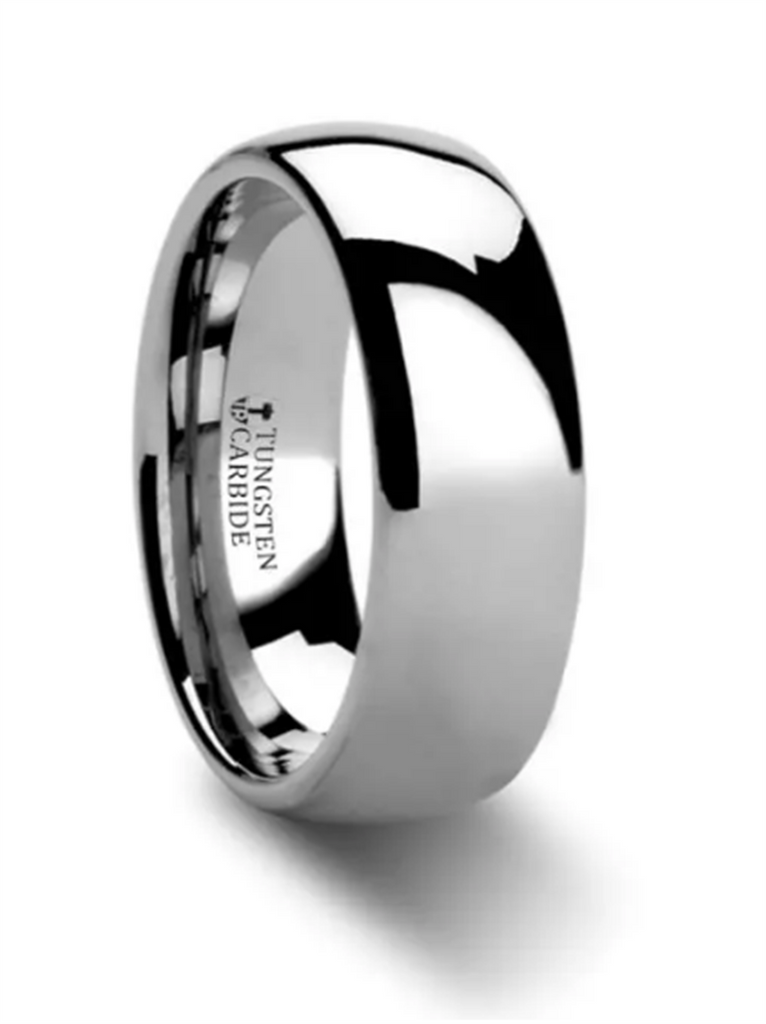 Tungsten Carbide ‘Dominus’ 8mm Domed Wedding Band