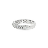 14K White Gold Classic Pavé Diamond Ring