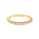 14K Yellow Gold Classic Natural Diamonds Band
