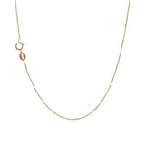 JT ESTATE 14K Rose Gold 18 Inch Fine Box Chain