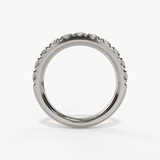 14K White Gold Classic Natural Diamonds Band