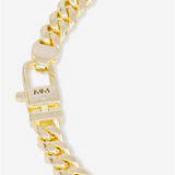 18K Yellow Gold Overlay 6.8Mm 'Julian' Cubic Zirconia Cuban Chain