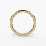 14K Yellow Gold Contemporary Natural Diamonds Band