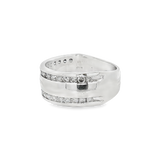 14K White Gold 9mm Straight Band
