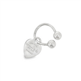 JT ESTATE  Sterling Silver Tiffany & Co. Key Holder With Heart Tag