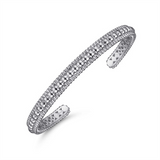Sterling Silver Bujukan Beaded Cuff Bracelet