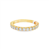 14K Yellow Gold Classic Natural Diamonds Band