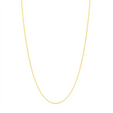 10K Yellow Gold 22 Inches Adjustable Box Chain