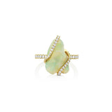 18K Yellow Gold FreeForm Opal Free Form Ring